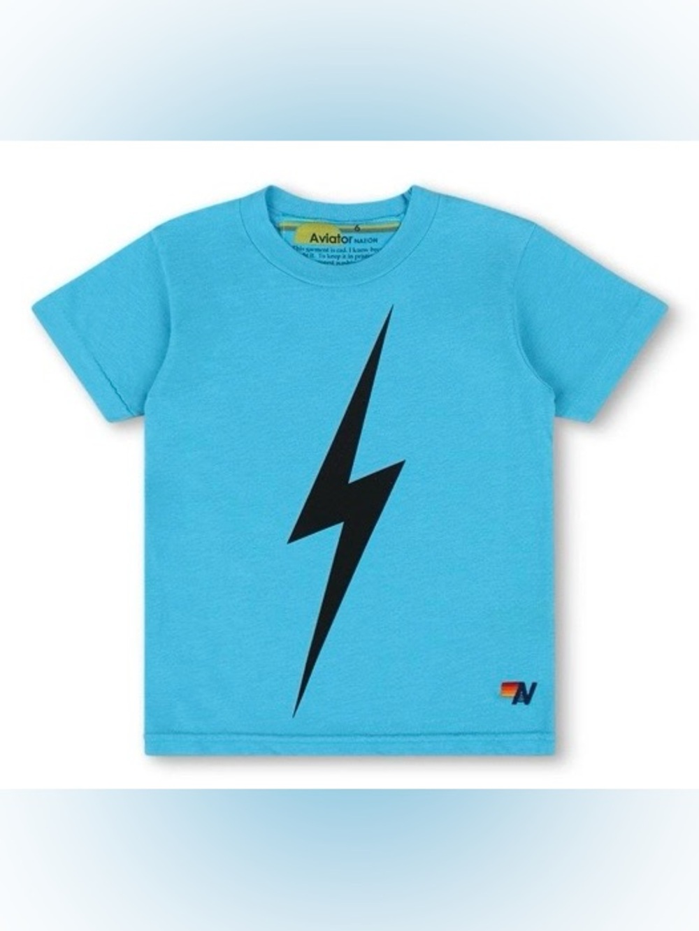 KID'S BOLT TEE - NEON BLUE